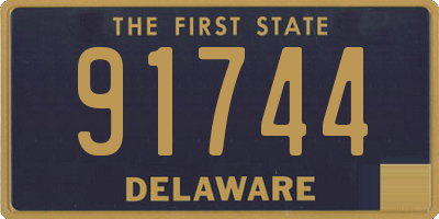 DE license plate 91744