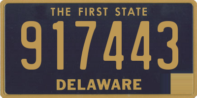 DE license plate 917443