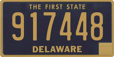DE license plate 917448