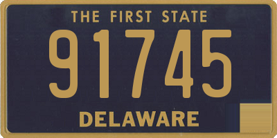 DE license plate 91745