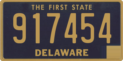 DE license plate 917454