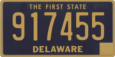 DE license plate 917455