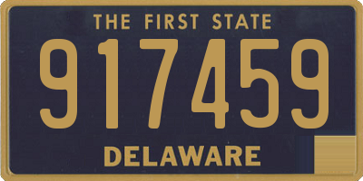 DE license plate 917459