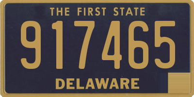 DE license plate 917465