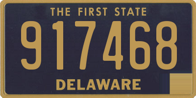DE license plate 917468