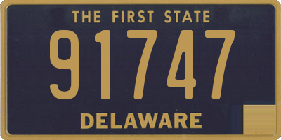 DE license plate 91747