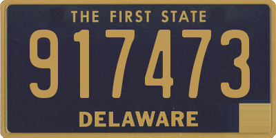 DE license plate 917473