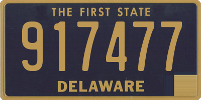 DE license plate 917477