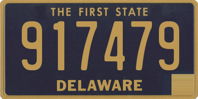 DE license plate 917479
