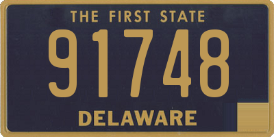 DE license plate 91748