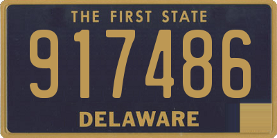 DE license plate 917486