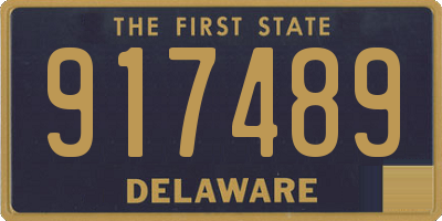 DE license plate 917489