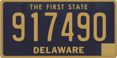 DE license plate 917490