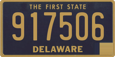DE license plate 917506