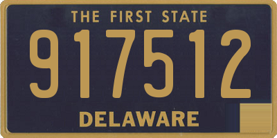 DE license plate 917512