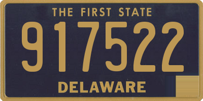 DE license plate 917522