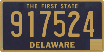 DE license plate 917524