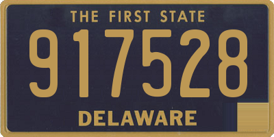 DE license plate 917528
