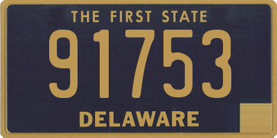 DE license plate 91753