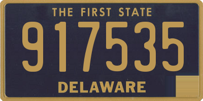 DE license plate 917535