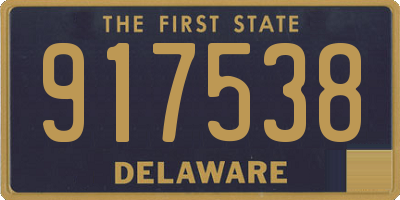 DE license plate 917538