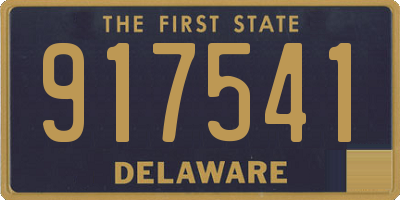 DE license plate 917541