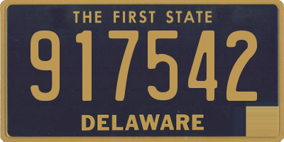 DE license plate 917542