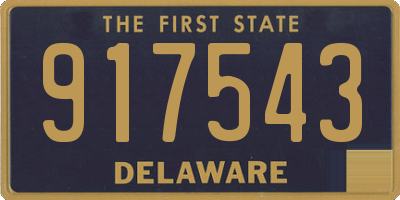 DE license plate 917543