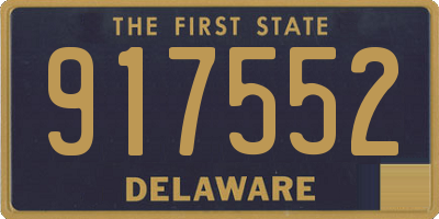 DE license plate 917552
