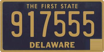 DE license plate 917555