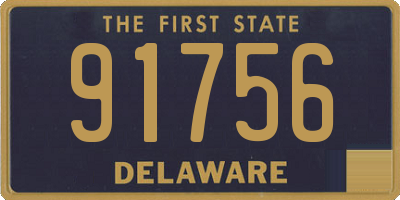 DE license plate 91756