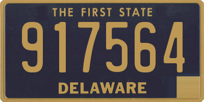 DE license plate 917564