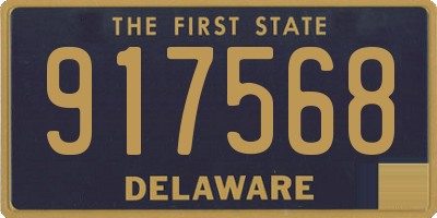 DE license plate 917568