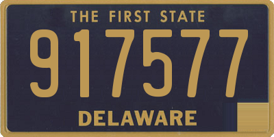 DE license plate 917577