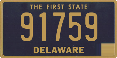 DE license plate 91759