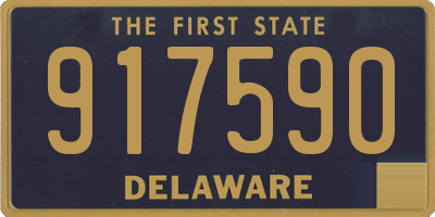 DE license plate 917590