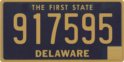 DE license plate 917595