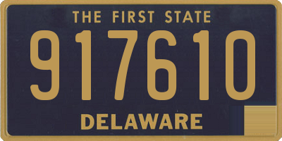 DE license plate 917610