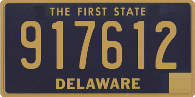 DE license plate 917612