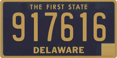 DE license plate 917616