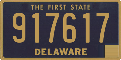 DE license plate 917617