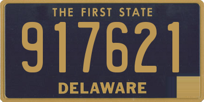DE license plate 917621