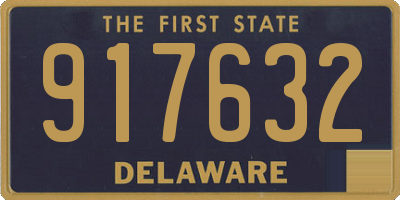 DE license plate 917632