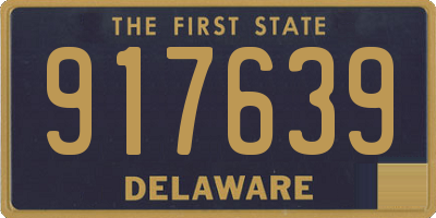DE license plate 917639