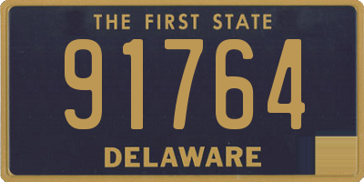 DE license plate 91764