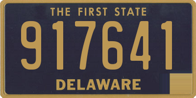DE license plate 917641