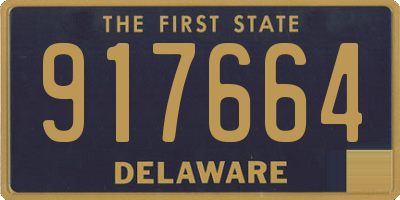 DE license plate 917664