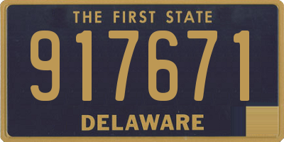 DE license plate 917671