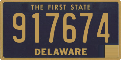 DE license plate 917674