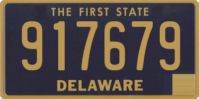 DE license plate 917679